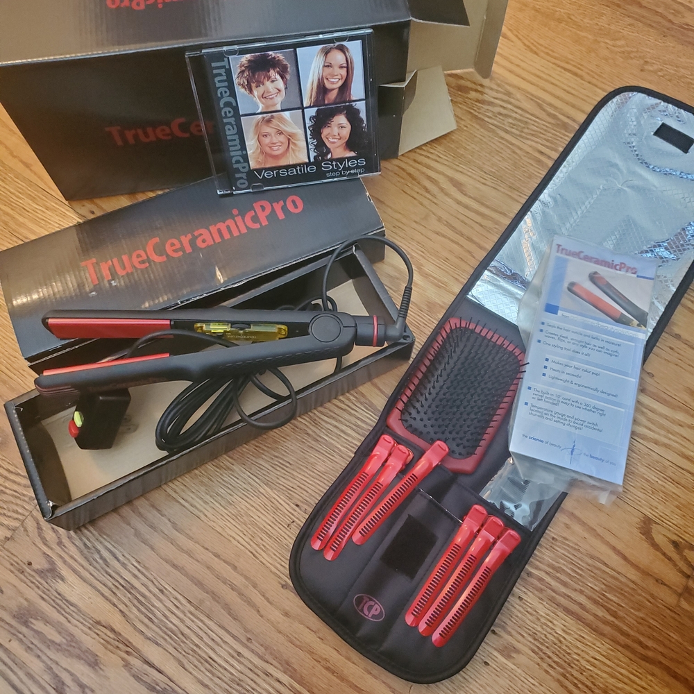 True Ceramic Pro Hair Styling Set - Black and Red